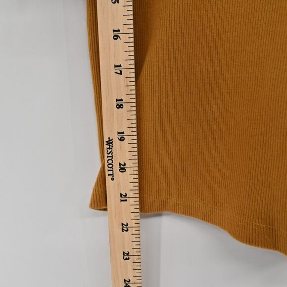 ANTHROPOLOGIE Top Womens Size XS Maeve Puff Sleeve Tie VNeck‎ Mustard Blouse - Picture 11 of 13